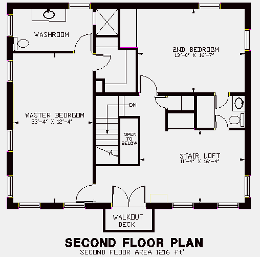 Second Floor Layout